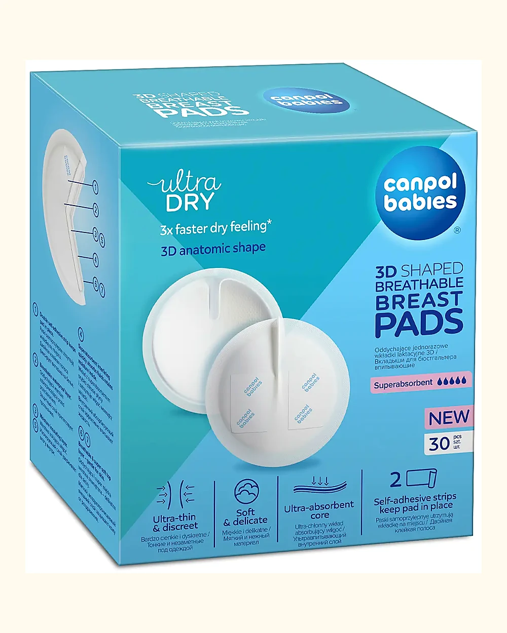 Canpol babies 3D lélegző melltartóbetét 30 db