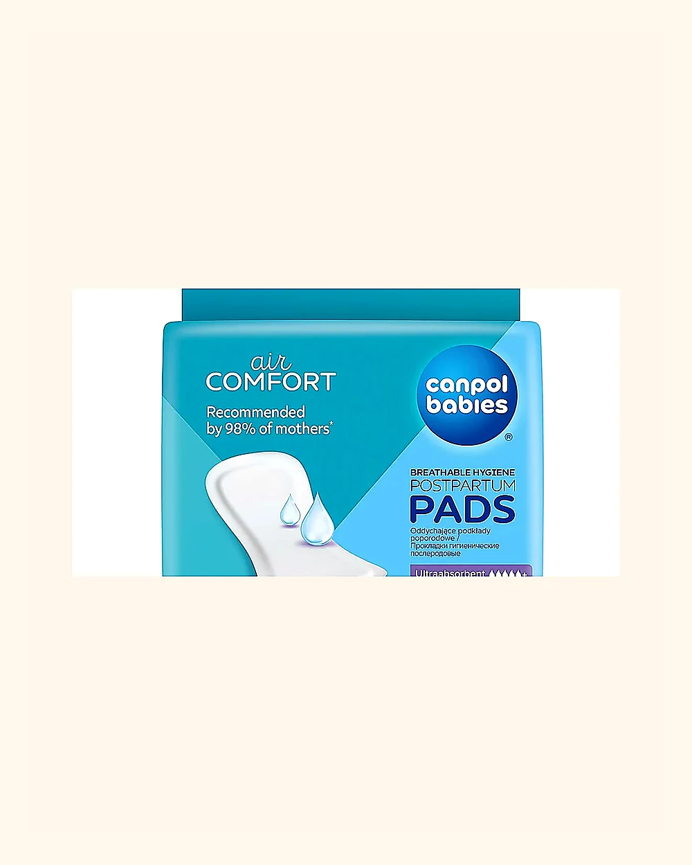 Canpol babies Air Comfort éjszakai poporodó betét 38 cm, 10 db