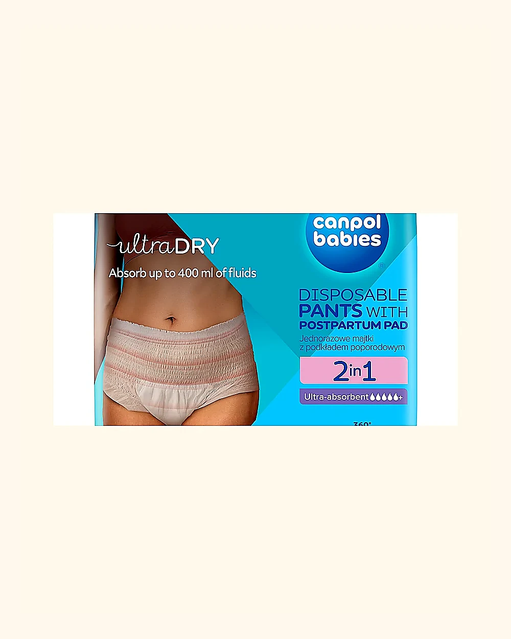 Canpol babies Ultra Dry 2in1 poporodó bugyi
