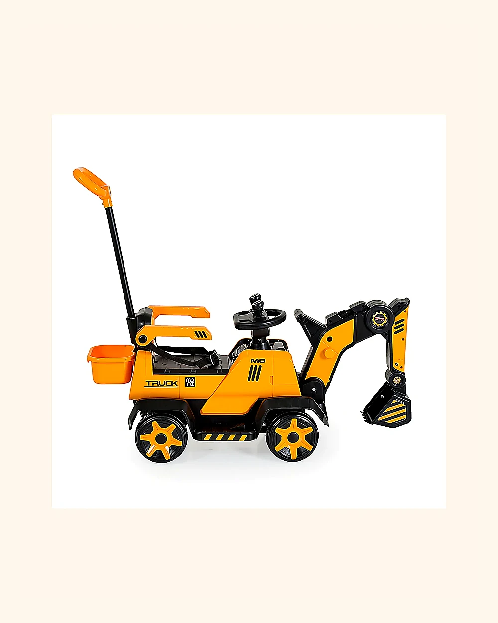 Moni BUMBLEBEE ráülős akkus vezethető kotrógép sárga/fekete